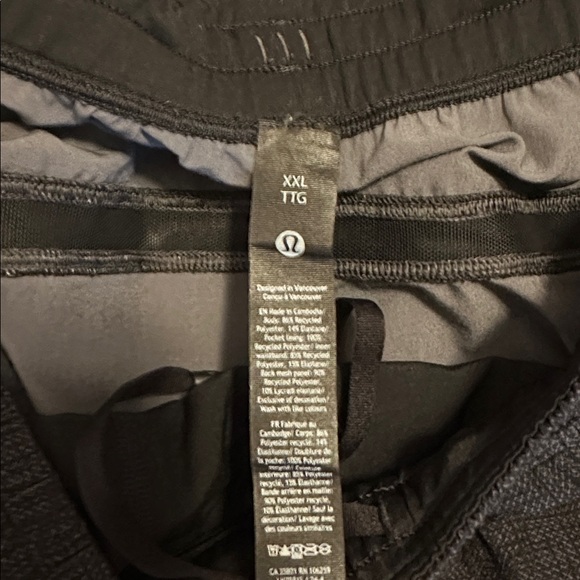 Lululemon Dark Charcoal Gray Pace Breaker Shorts - Picture 2 of 4